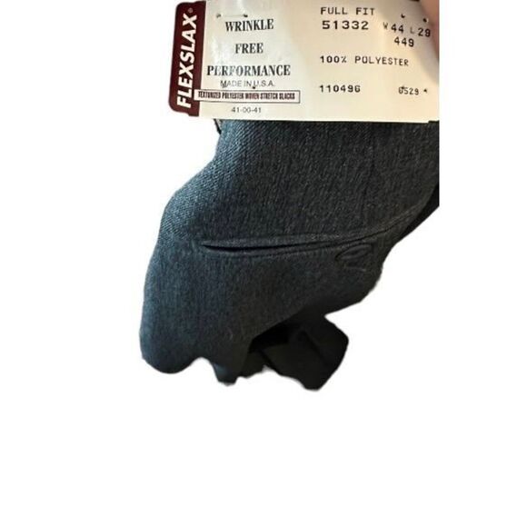 FlexSlax Wrinkle Free Performance Polyester Pants nwt 44X 29 - Picture 6 of 7
